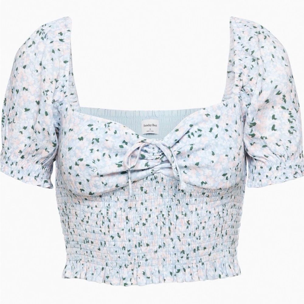 Aritzia Floral Blouse